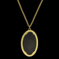 Gabriella Kiss 18K Yellow Gold Estate Dendrite Agate Pendant