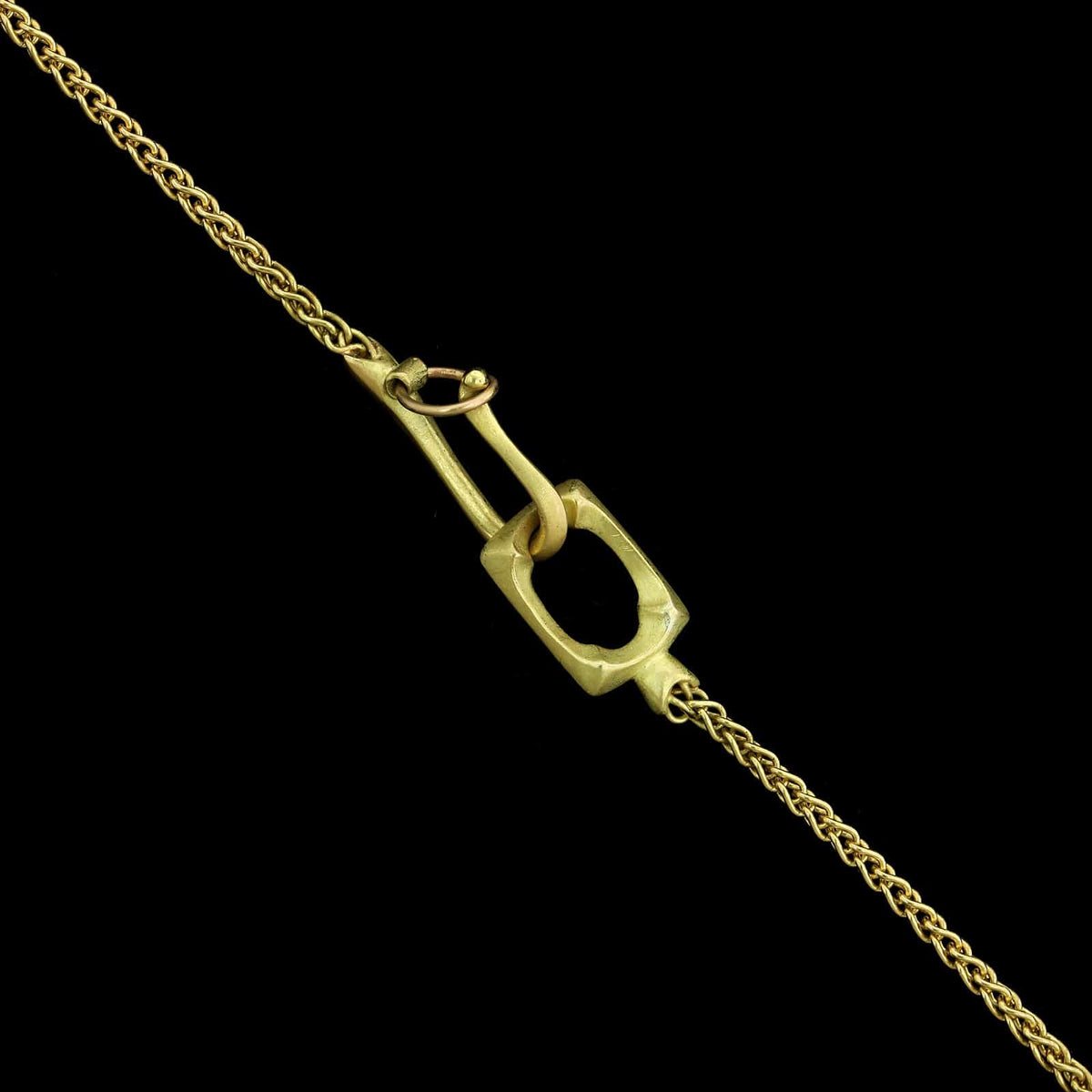 Gabriella Kiss 18K Yellow Gold Estate Dendrite Agate Pendant