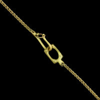 Gabriella Kiss 18K Yellow Gold Estate Dendrite Agate Pendant