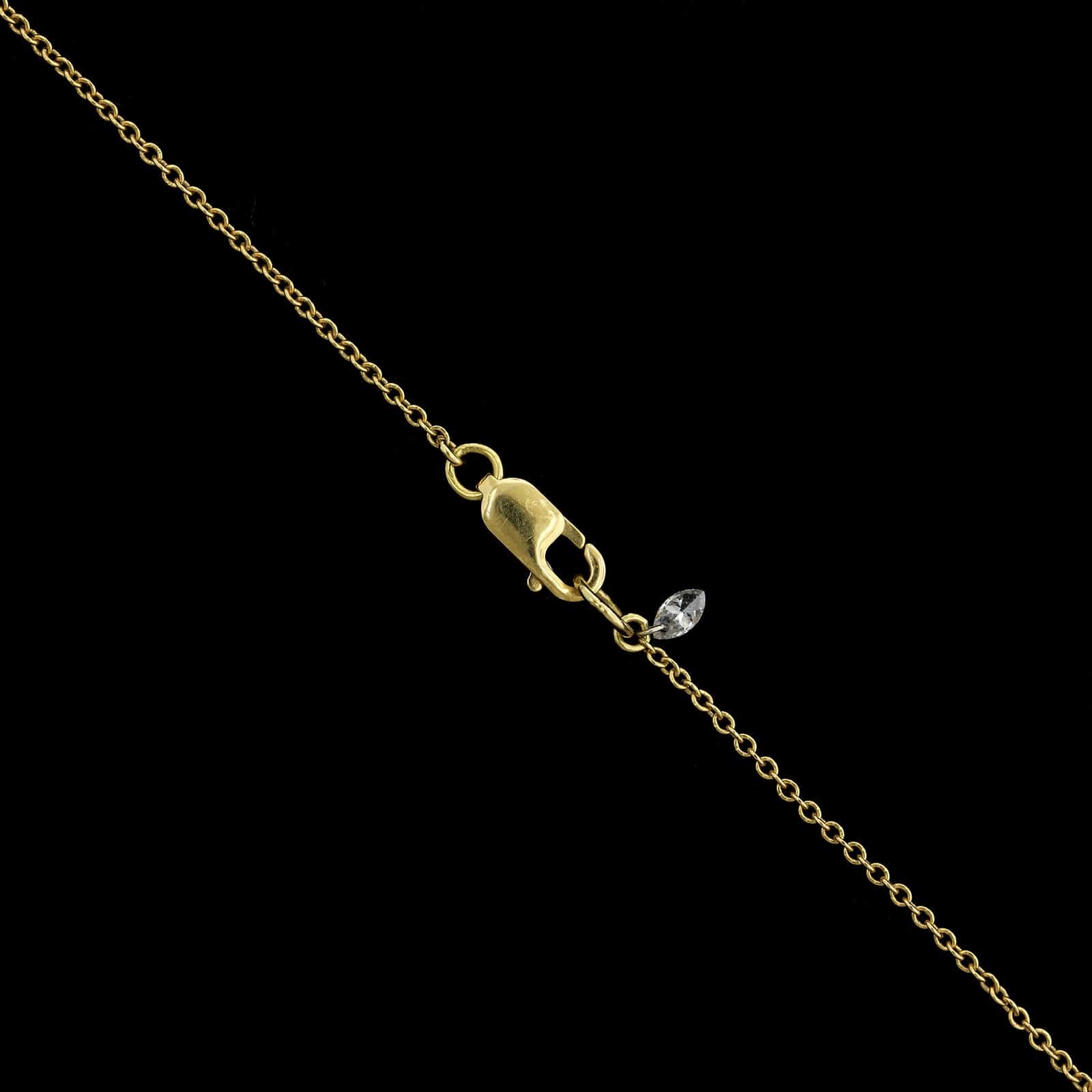 Todd Pownell 18K Yellow Gold and Platinum Estate Diamond Pendant