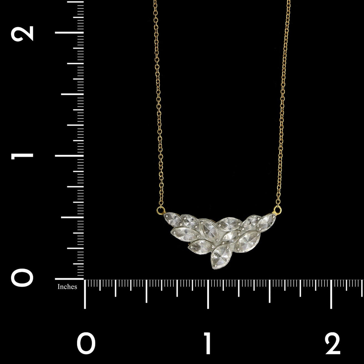Tiffany & Co. Platinum & 18K Yellow Gold Gemset And Diamond Charm Bracelet