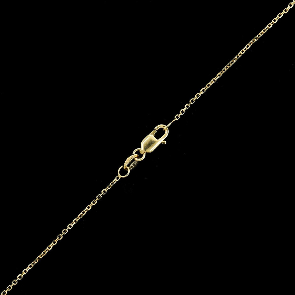 14K Yellow Gold Estate Tanzanite Pendant Necklace