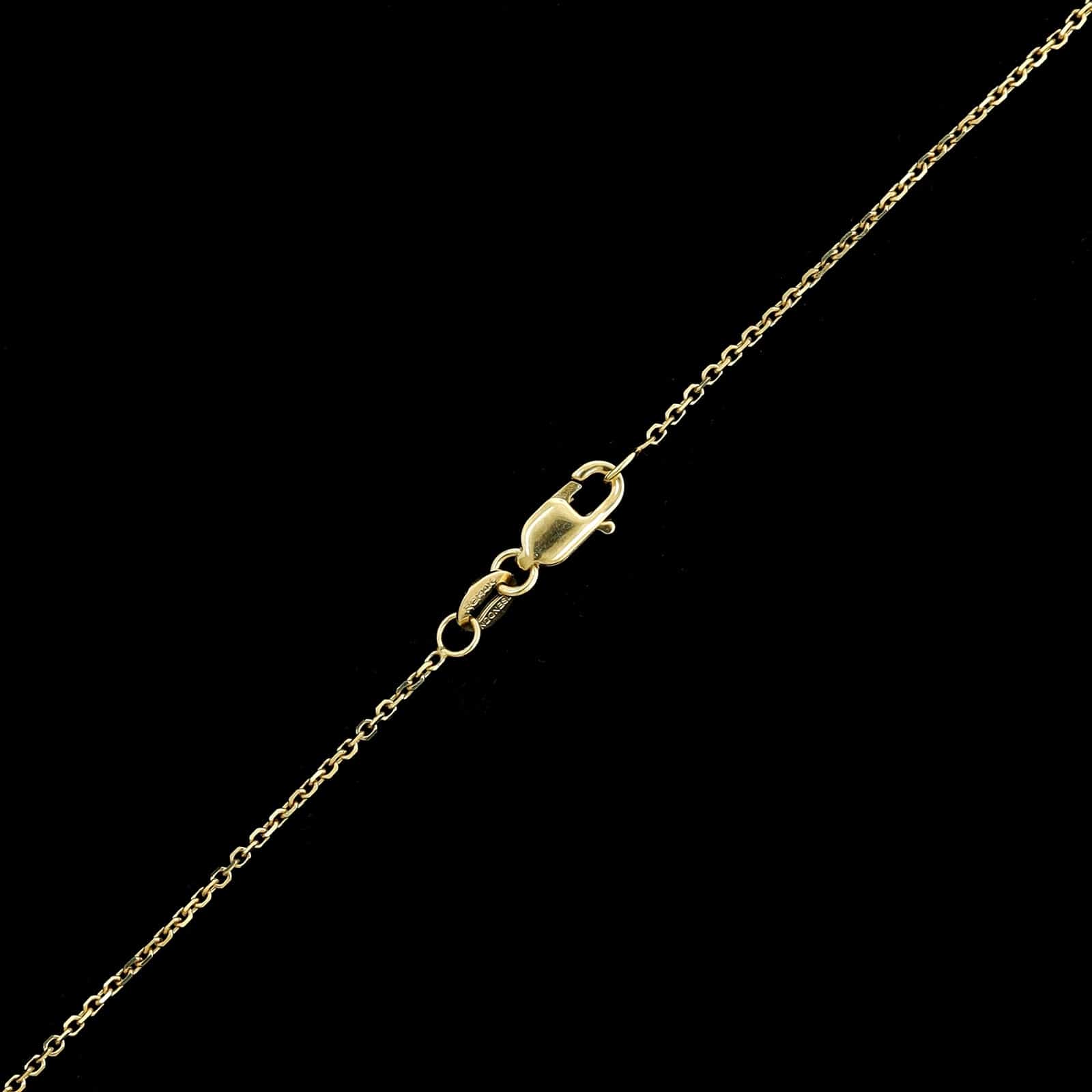 14K Yellow Gold Estate Tanzanite Pendant Necklace