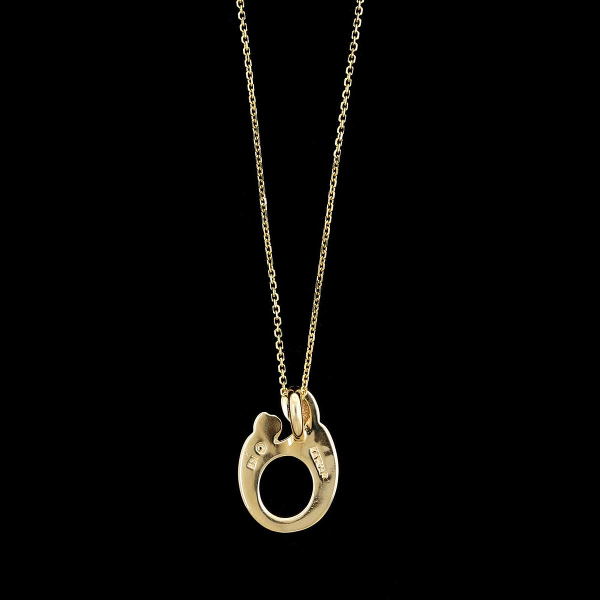 14K Yellow Gold Estate Mother and Child Pendant