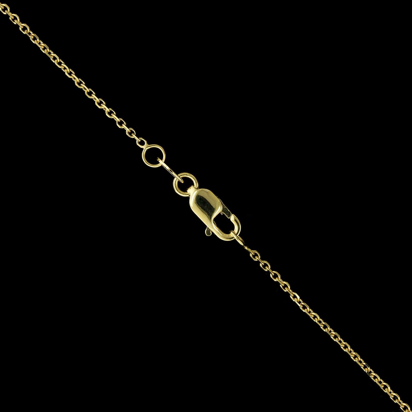 14K Yellow Gold Estate Sodalite Pendant