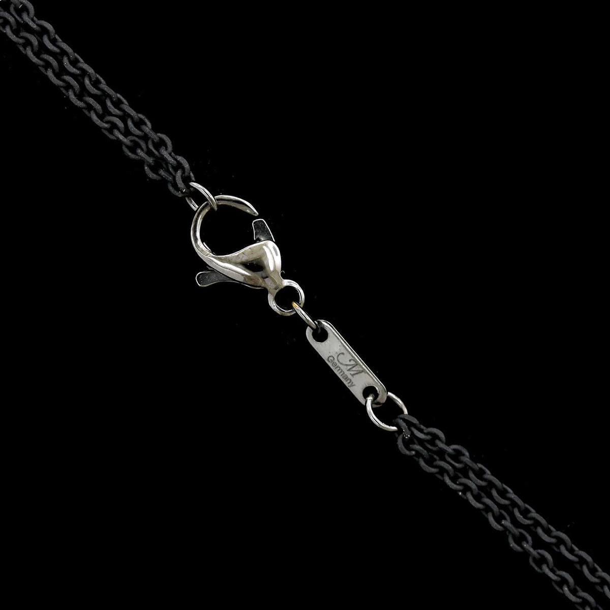 Monica Rich Kosann Sterling Silver and 18K Yellow Gold Estate White Sapphire Snake Keeper Box Pendant