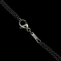 Monica Rich Kosann Sterling Silver and 18K Yellow Gold Estate White Sapphire Snake Keeper Box Pendant