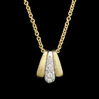 Marco Bicego 18K Two-tone Estate Gold Diamond Lucia Pendant