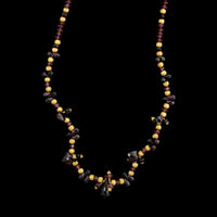 Laura Gibson 22K Yellow Gold Estate Tourmaline Bead Necklace