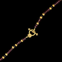 Laura Gibson 22K Yellow Gold Estate Tourmaline Bead Necklace