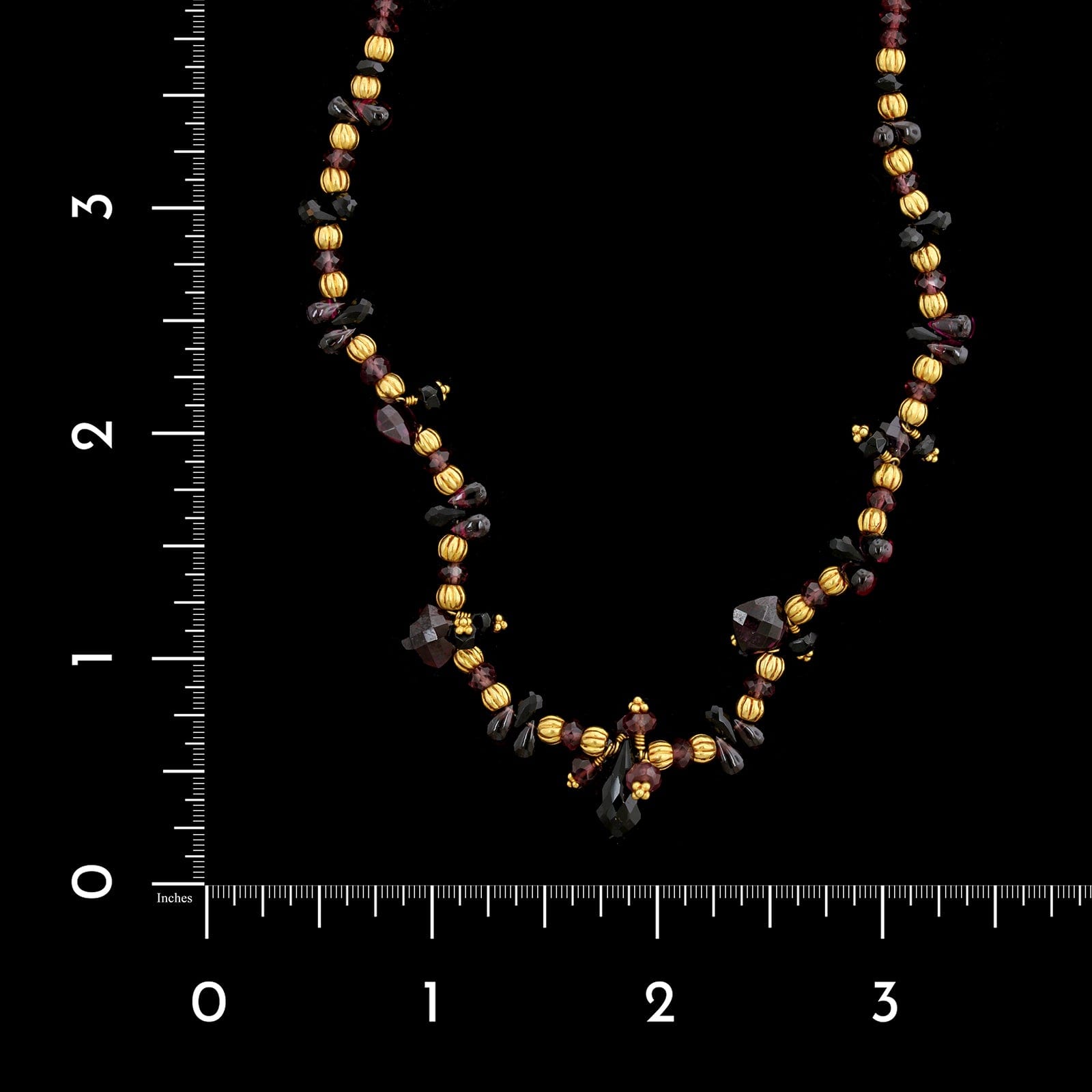 Laura Gibson 22K Yellow Gold Estate Tourmaline Bead Necklace