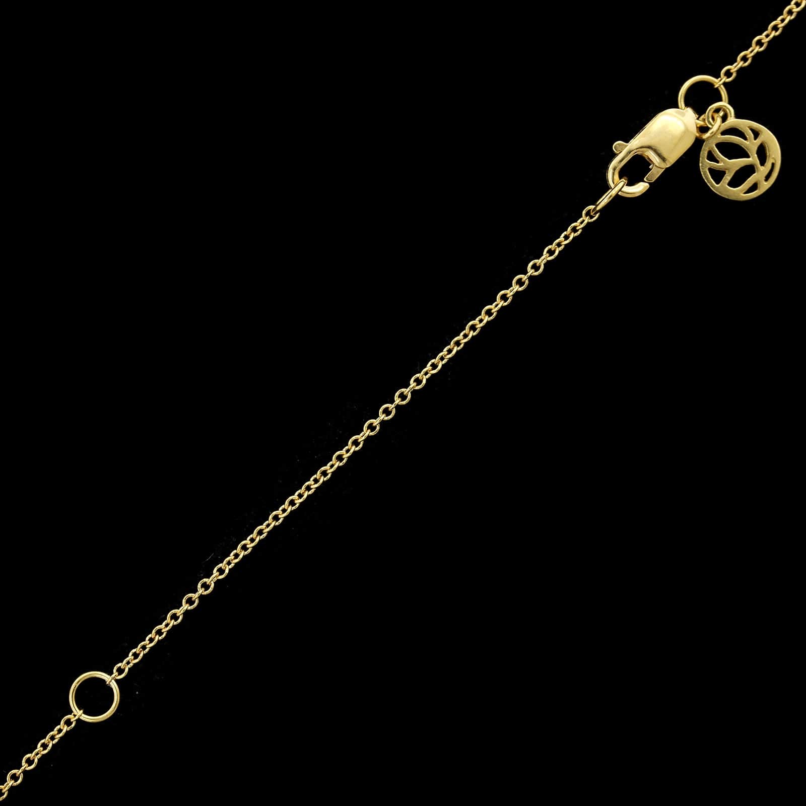 Carelle 18K Yellow Gold Estate Diamond Brushstroke No. 62 Necklace