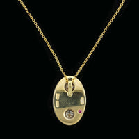 Roberto Coin 18K Two-tone Gold Estate Diamond Marina Pendant
