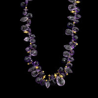 Laura Gibson 22K Yellow Gold Estate Amethyst Necklace