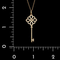 Tiffany & Co. 18K Rose Gold Estate Knot Key Pendant