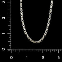Tiffany & Co. Sterling Silver Estate Venetian Box Link Necklace