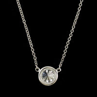 Tiffany & Co. Elsa Peretti Platinum Diamond By The Yard Necklace