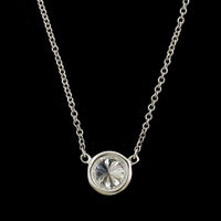 Tiffany & Co. Elsa Peretti Platinum Diamond By The Yard Necklace