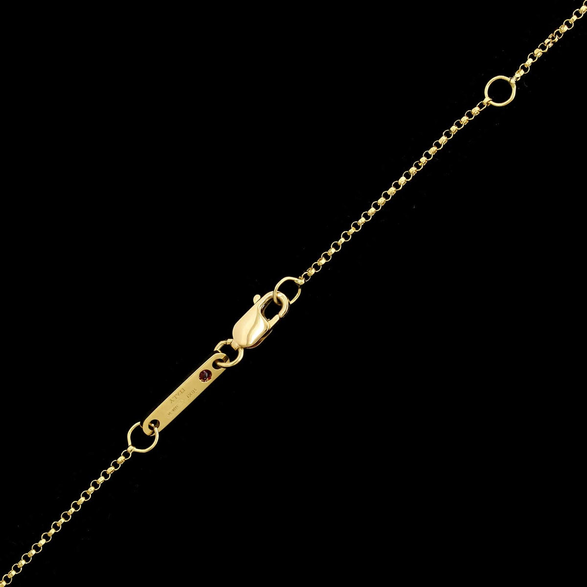 Roberto Coin 18K Yellow Gold Estate Pois Moi Mother of Pearl Round Pendant