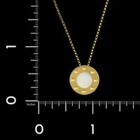 Roberto Coin 18K Yellow Gold Estate Pois Moi Mother of Pearl Round Pendant