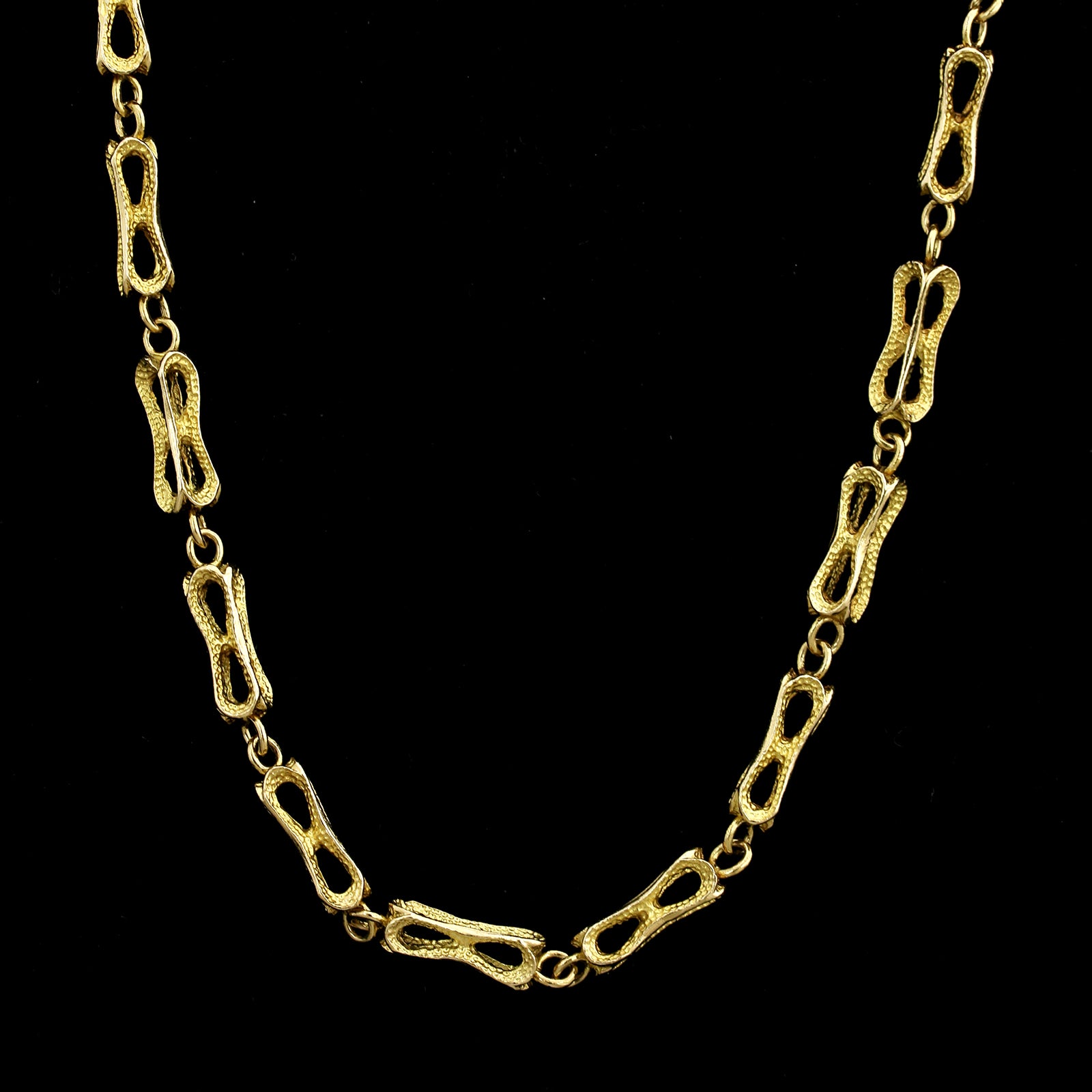 14K Yellow Gold Estate Fancy Link Necklace