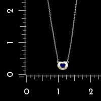 Pleve 18K White Gold Estate Diamond and Resin Mosaic Pendant