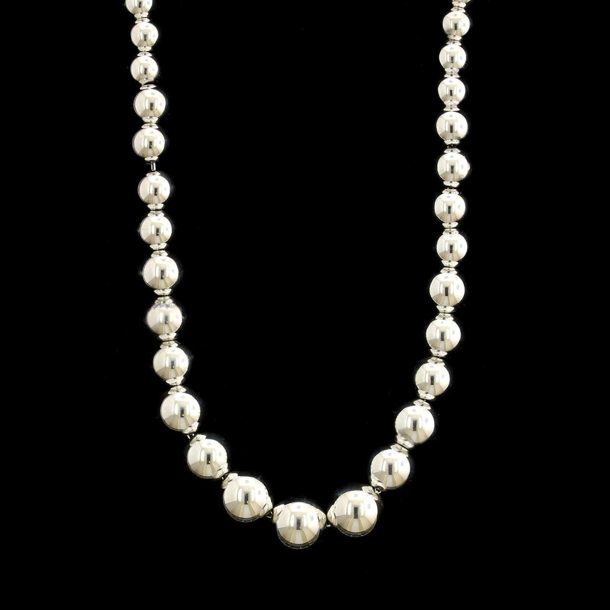Tiffany & Co. Sterling Silver Estate Hardwear Ball Necklace