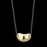 Tiffany & Co. Elsa Peretti 18K Yellow Gold Estate Bean Necklace
