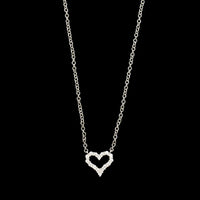 Tiffany & Co. Platinum Estate Diamond Metro Heart Necklace