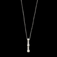 14K White Gold Estate Diamond Pendant