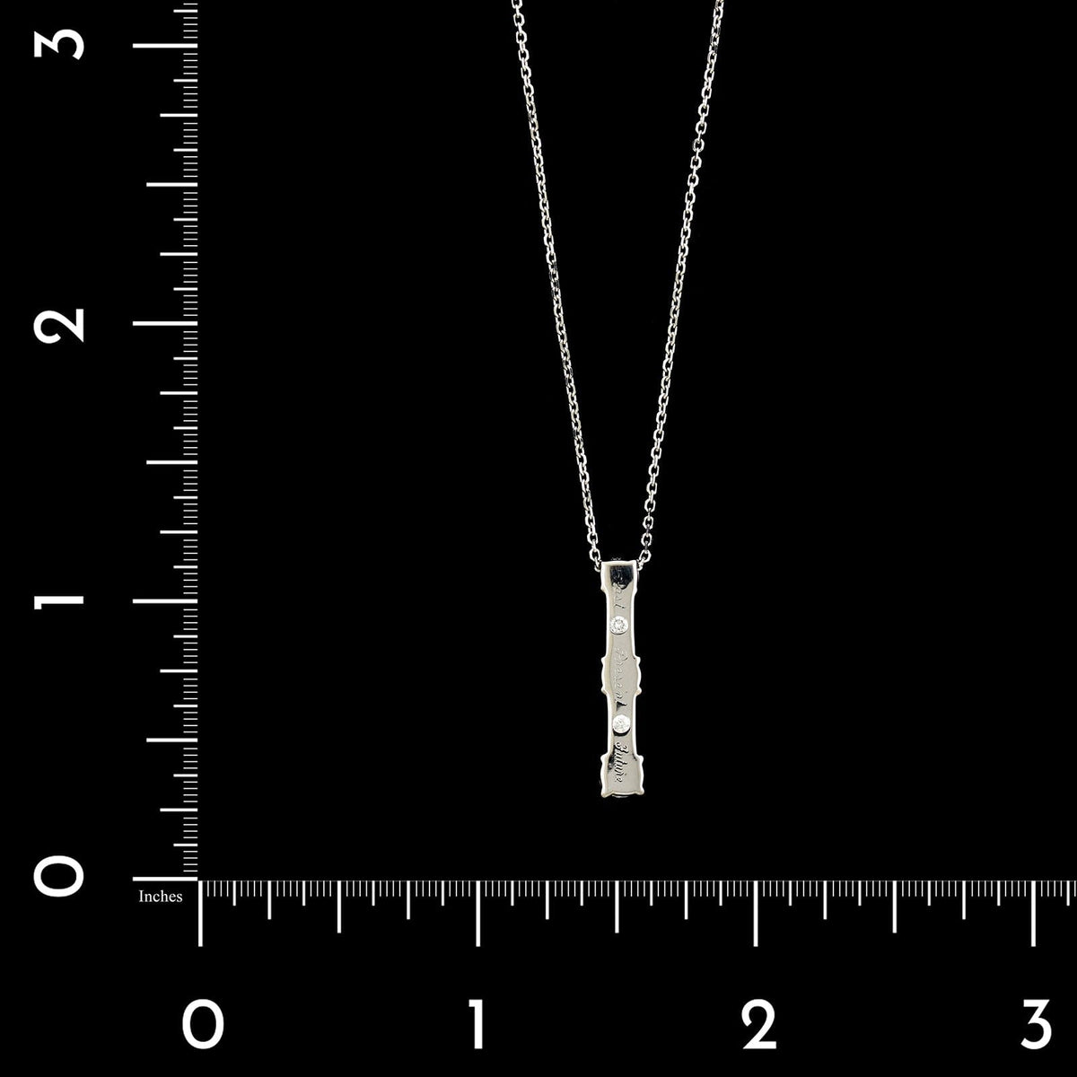 14K White Gold Estate Diamond Pendant