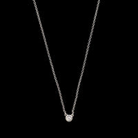 Tiffany &amp; Co. Sterling Silver Estate Diamond By the Yard Diamond Pendant Necklace&nbsp;