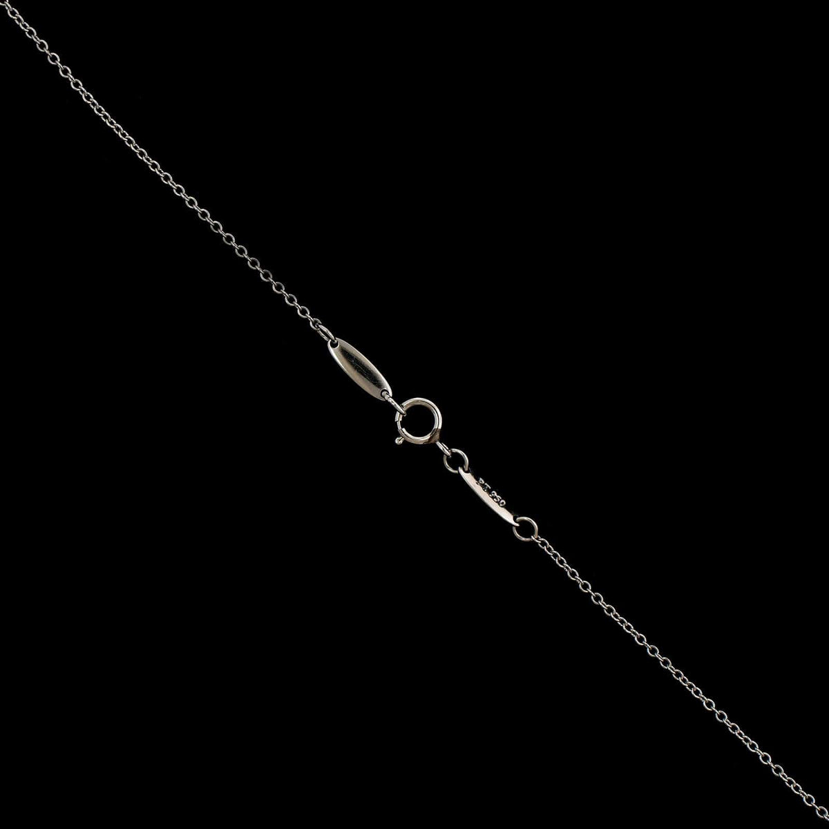 Tiffany &  Co. Platinum Estate Elsa Peretti Diamond Teardrop Necklace