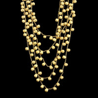 Marco Bicego 18K Yellow Gold Estate Acapulco Five Row Bead Necklace