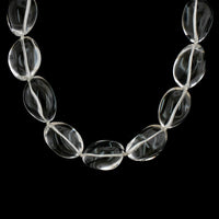 Tiffany & Co. Sterling Silver Estate Rock Crystal Bead Necklace