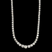 Platinum Estate Diamond Riviere Necklace