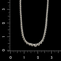 Platinum Estate Diamond Riviere Necklace