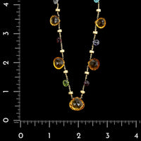 Marco Bicego 18K Yellow Gold Estate Mixed Gemstone Bead Paradise Necklace