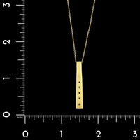 18K Yellow Gold Estate Diamond Pendant Necklace