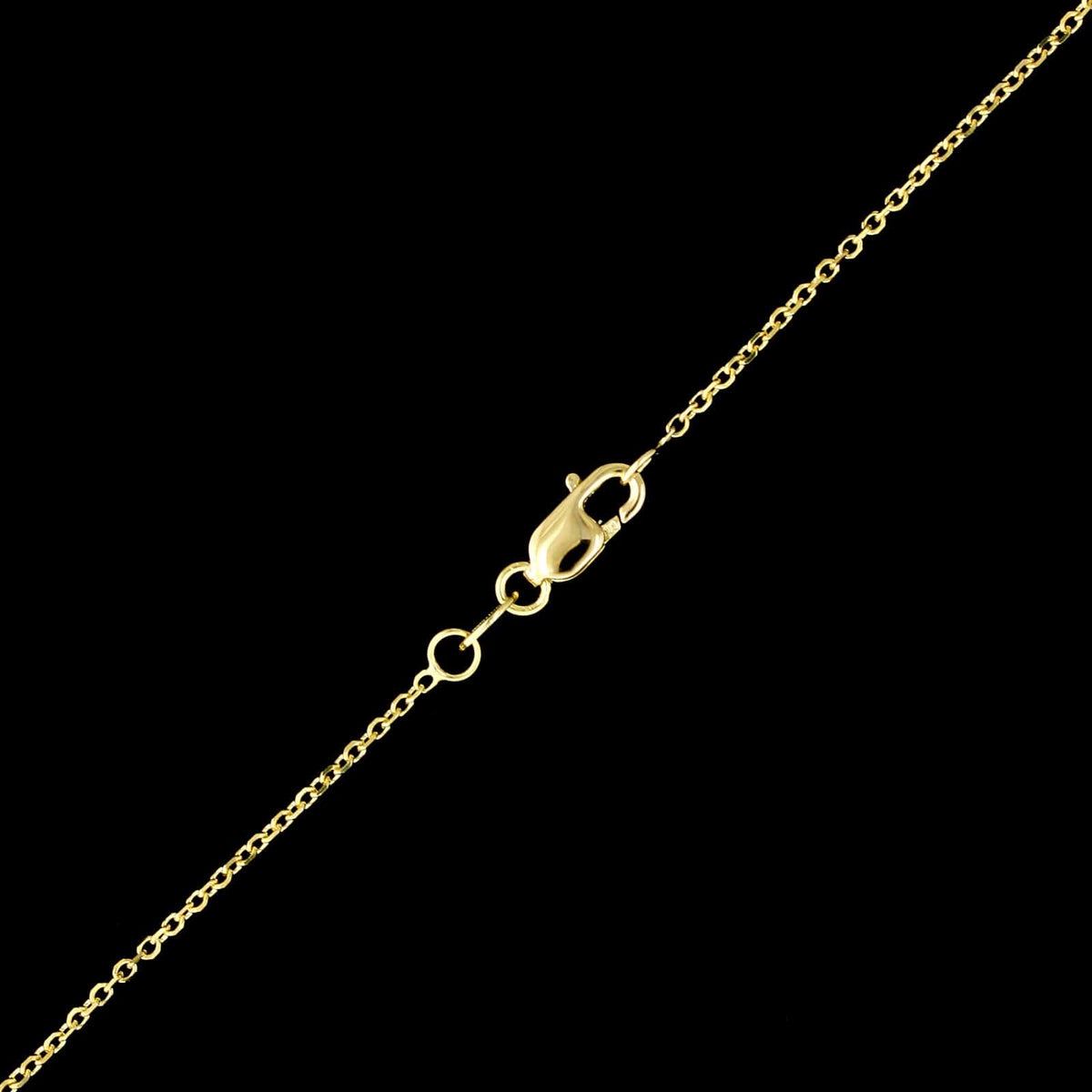 新品FLYNK Oval line necklace small Gold 14K Yellow Gold Estate Diamond Oval Bezel Pendant Necklace