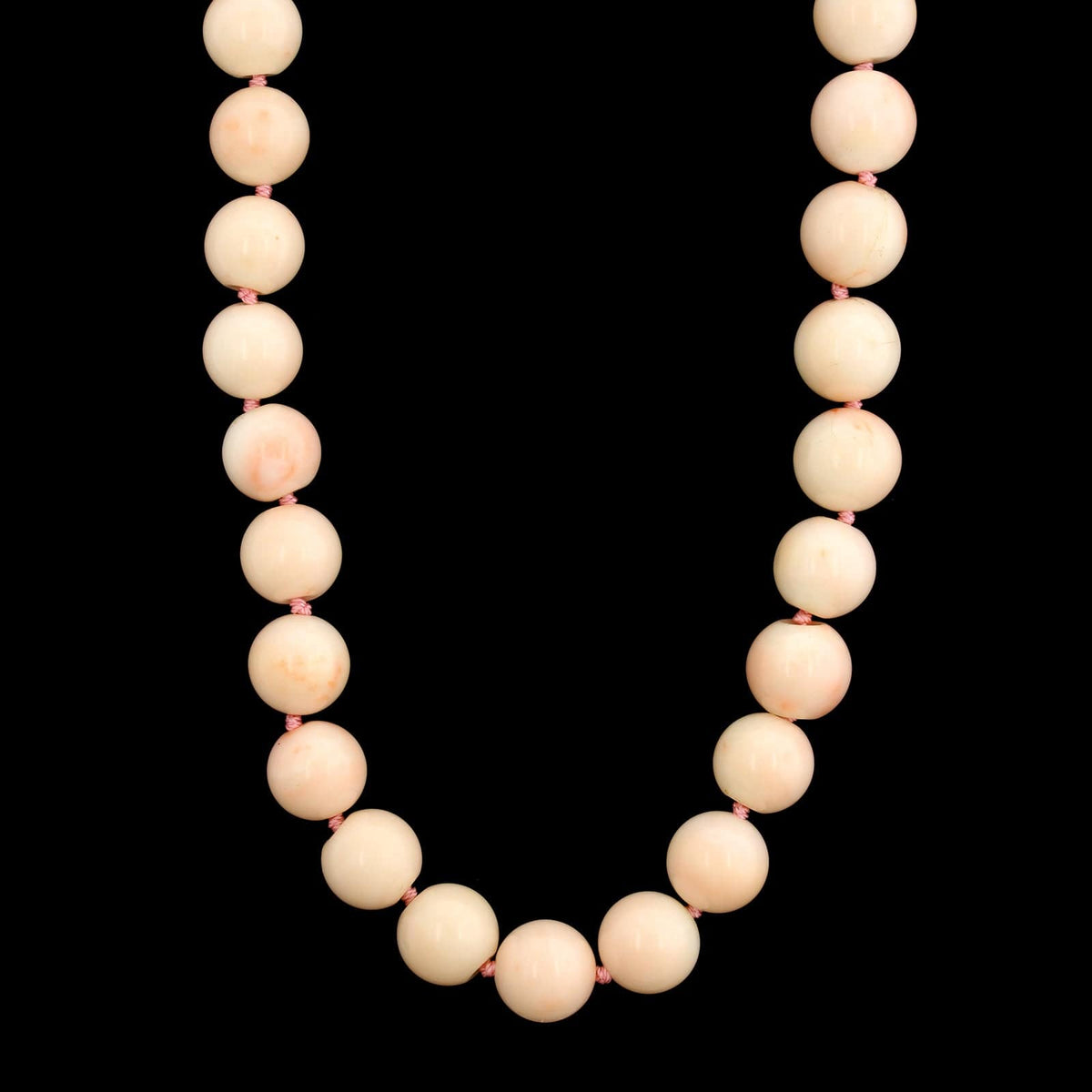 Estate Endless Pink Coral Bead Necklace