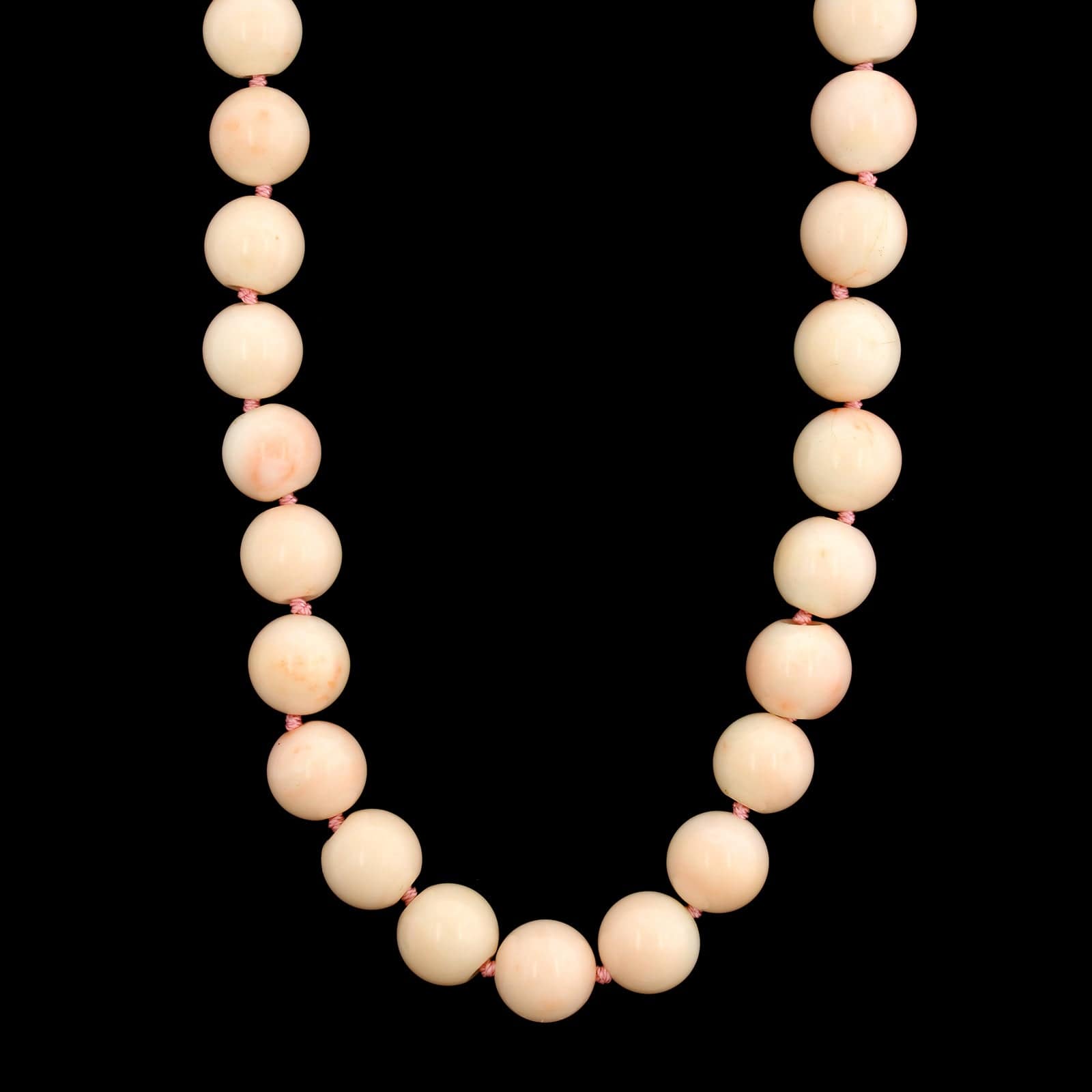 Estate Endless Pink Coral Bead Necklace