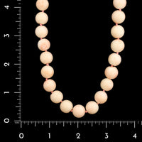 Estate Endless Pink Coral Bead Necklace