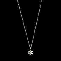 14K White Gold Estate Diamond Pendant Necklace&nbsp;