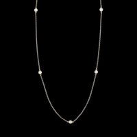 Tiffany & Co. Sterling Silver Estate Diamond by the Yard Necklace