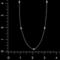 Tiffany & Co. Sterling Silver Estate Diamond by the Yard Necklace