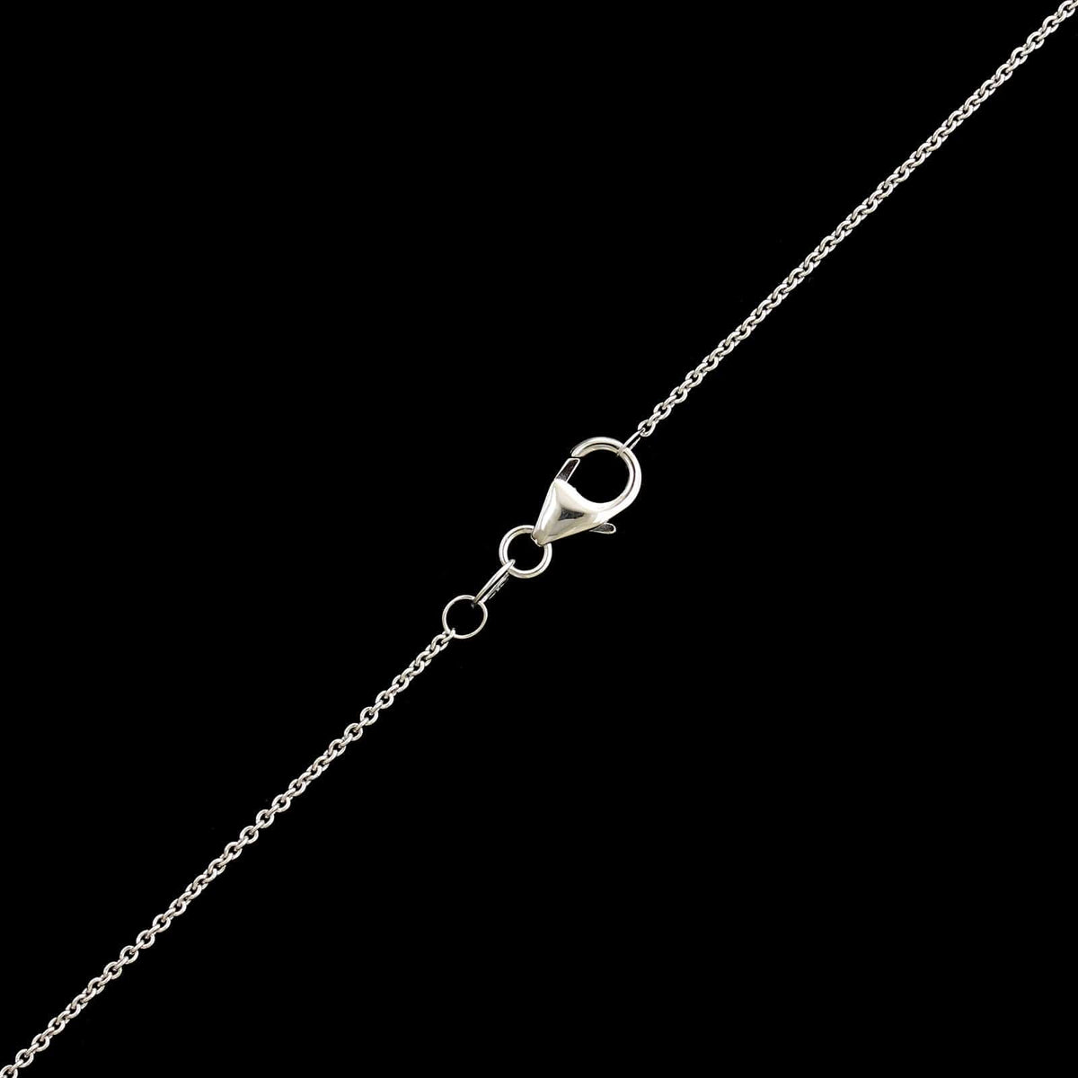14K White Gold Estate Cultured Pearl and Diamond Pendant Necklace