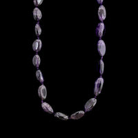 14K Yellow Gold Estate Amethyst Bead Necklace