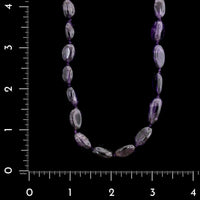 14K Yellow Gold Estate Amethyst Bead Necklace