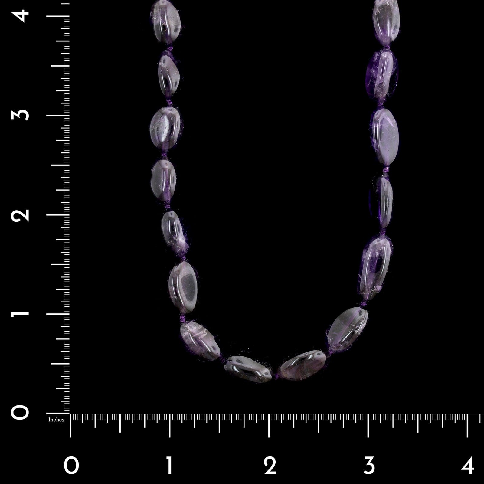 14K Yellow Gold Estate Amethyst Bead Necklace